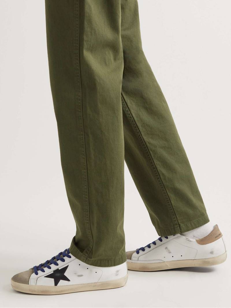 Golden Goose Superstar Distressed Leather Upper Suede Sneakers outlook