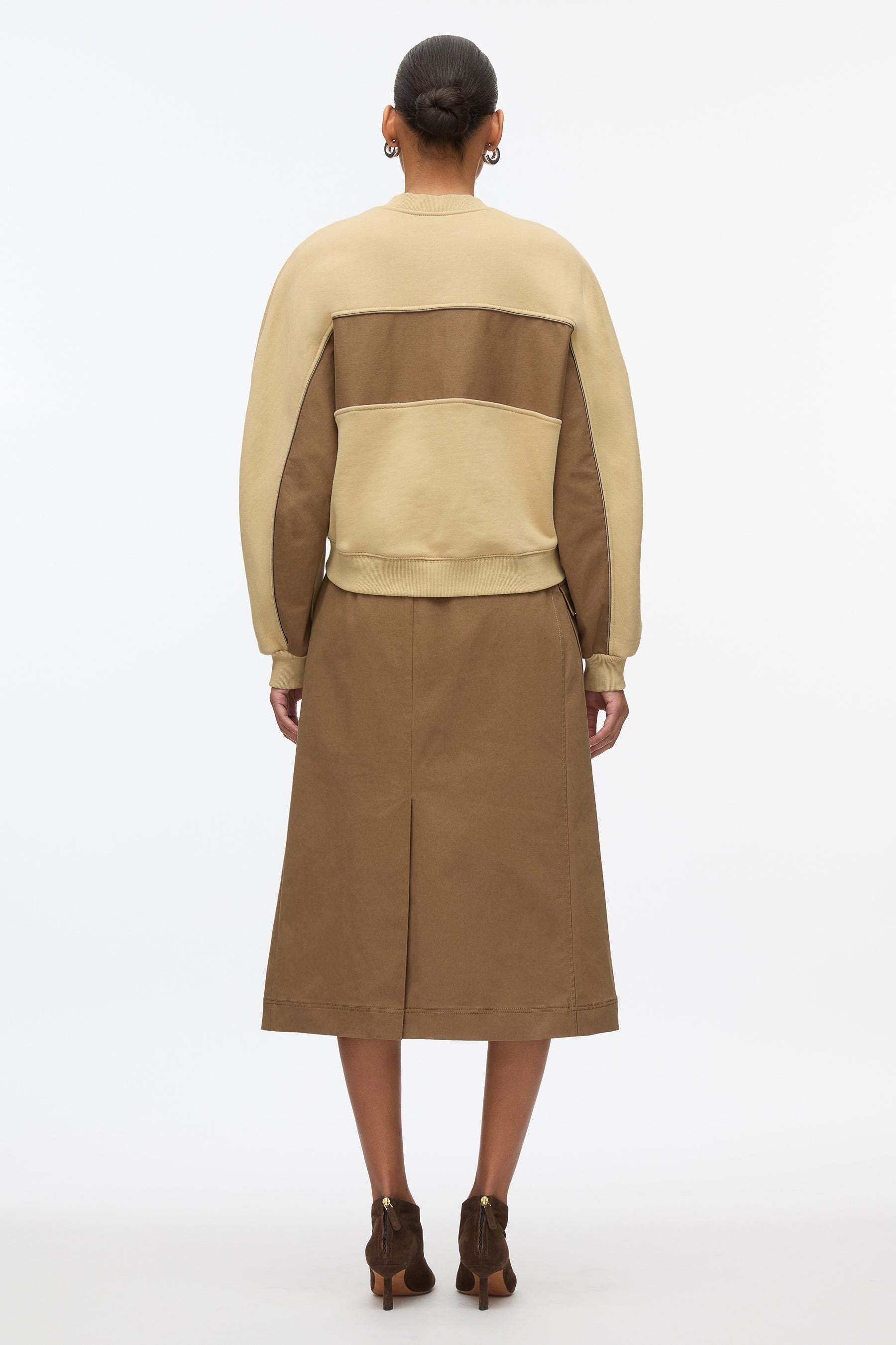 Draped Sweatshirt Utility Dress - 4