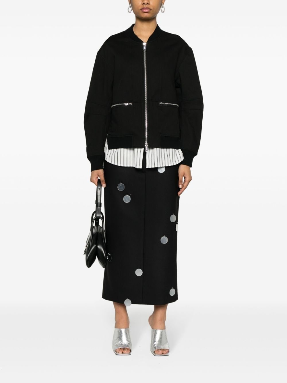 layered bomber jacket - 4