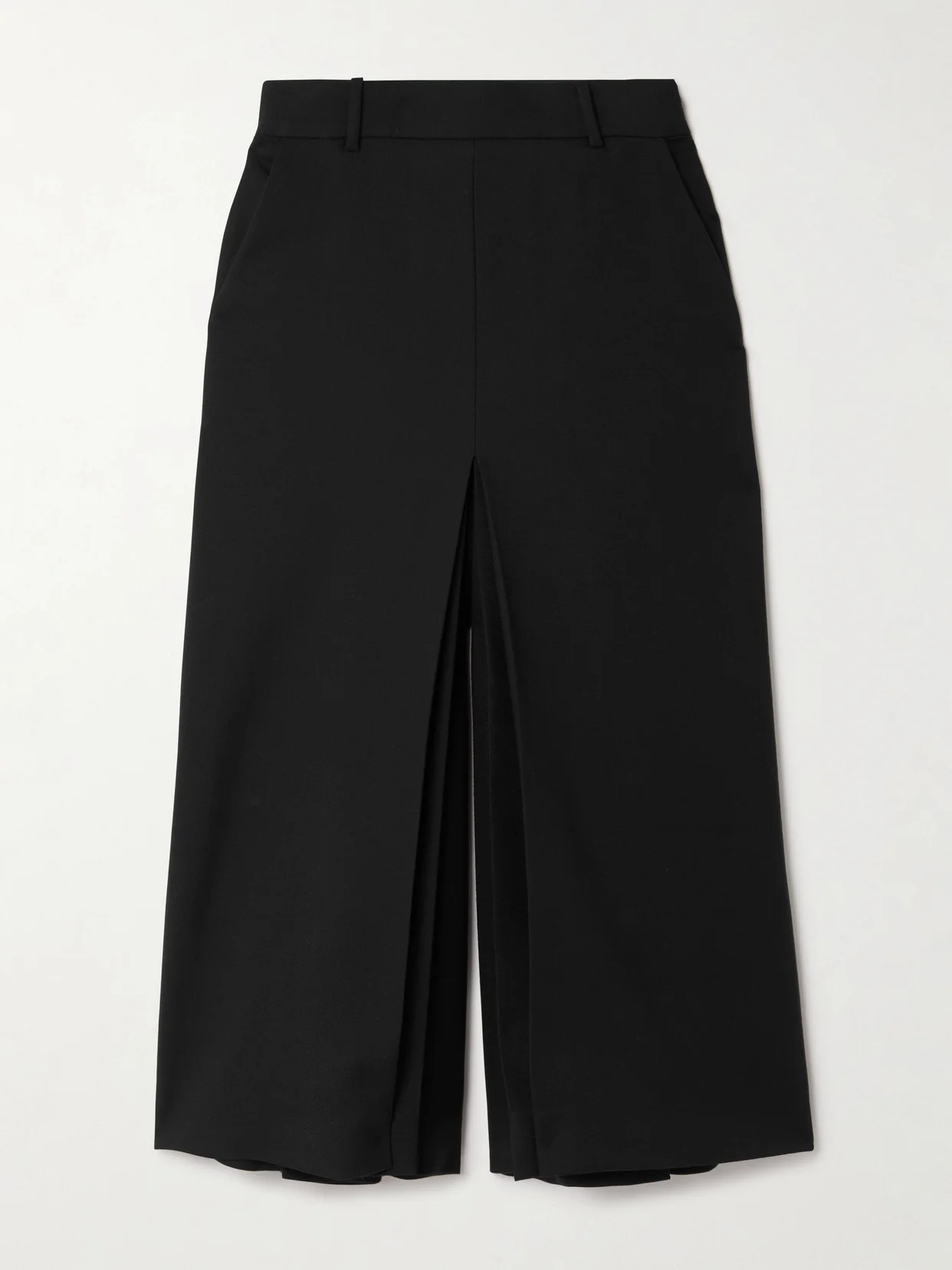 Cropped Cotton-gabardine Pants - 1