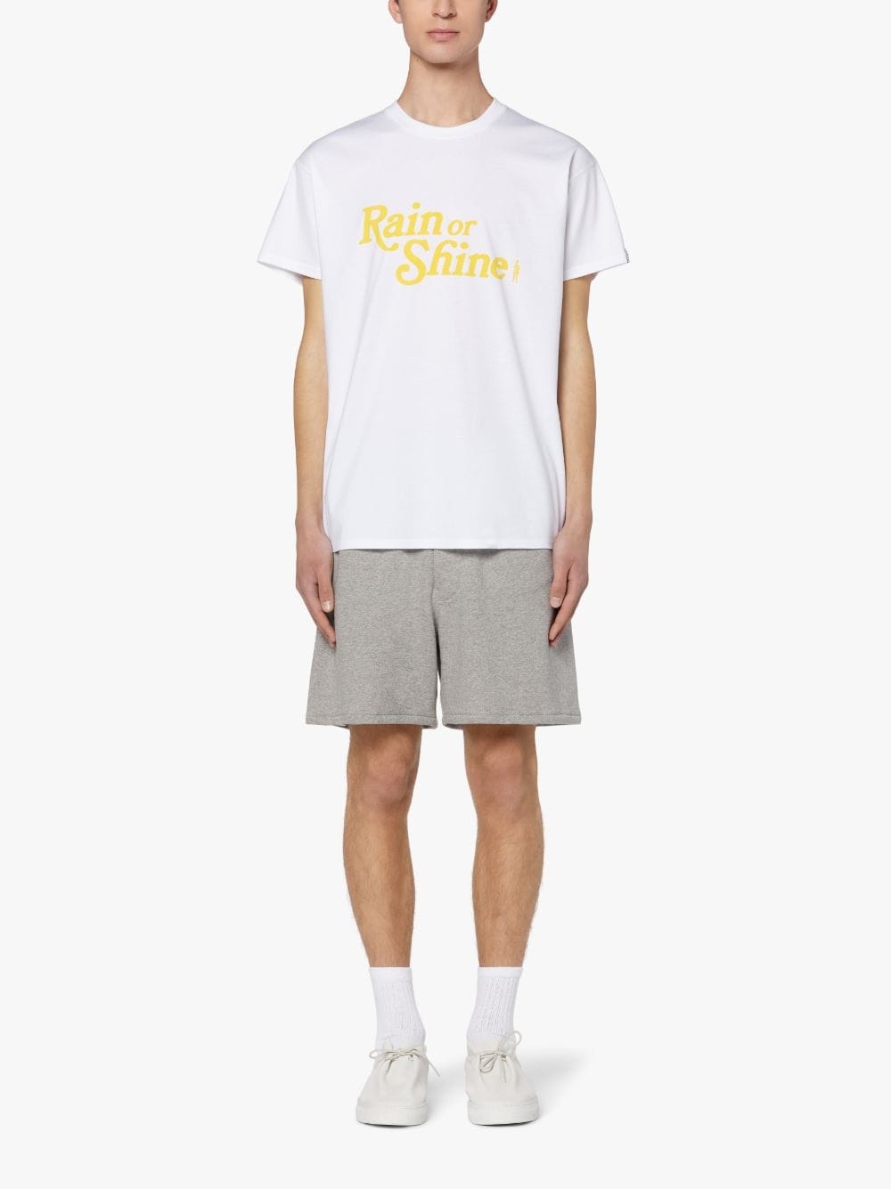 WHITE X YELLOW COTTON RAIN OR SHINE T-SHIRT - 2