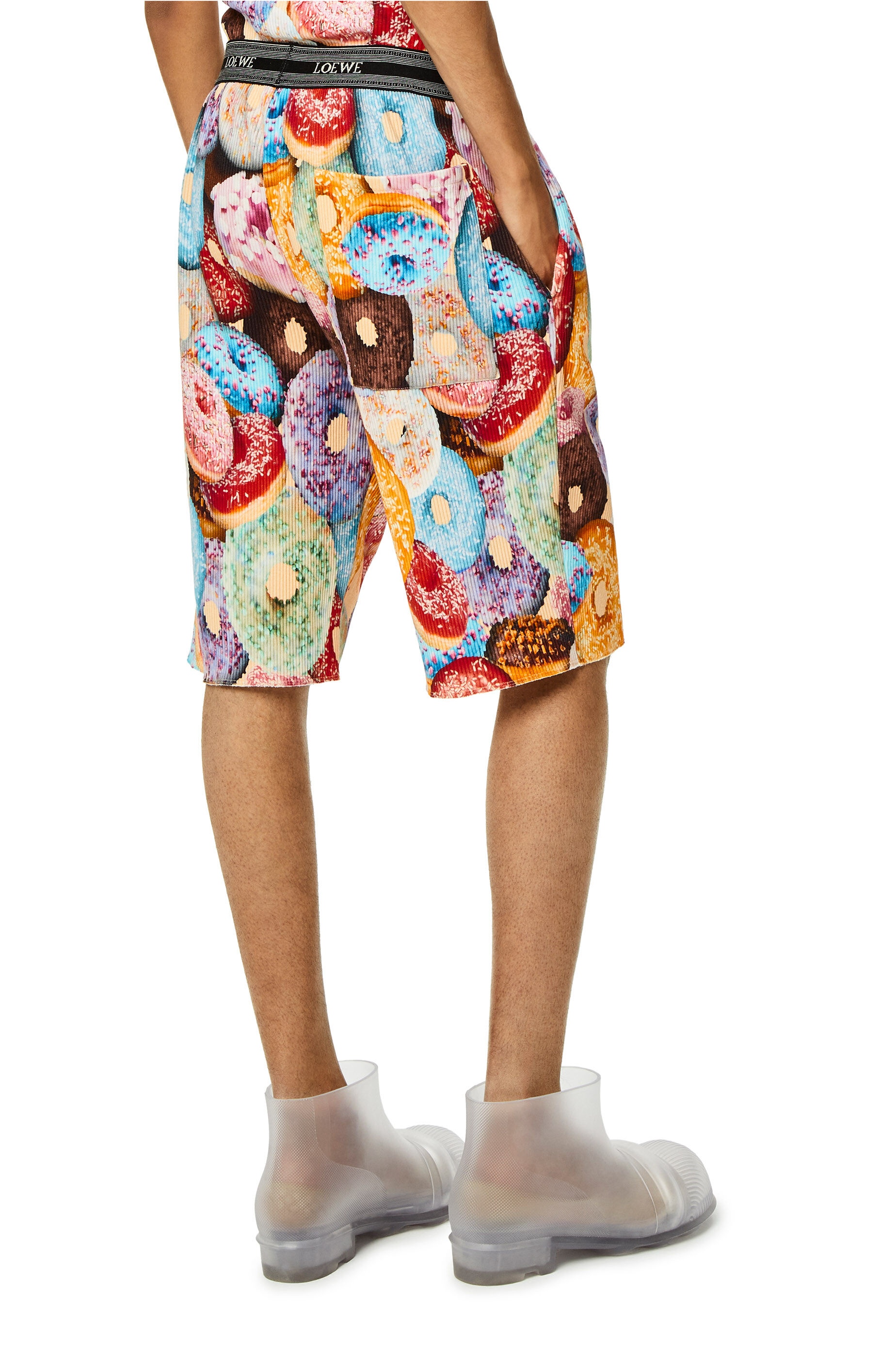Doughnuts ribbed shorts in cotton - 4