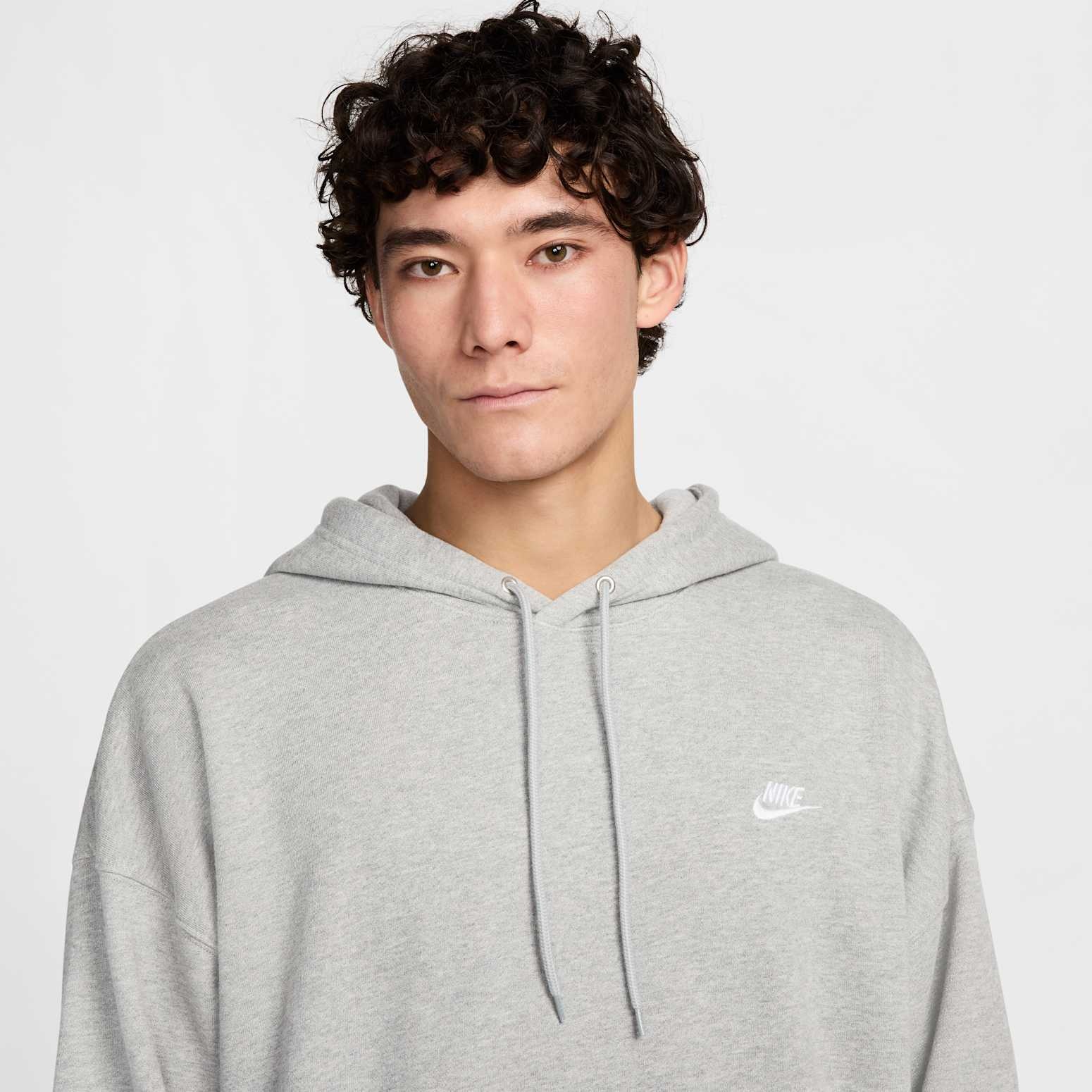 Nike Club FT Oversized Po Hoodie 'Grey' HJ1817-063 - 3