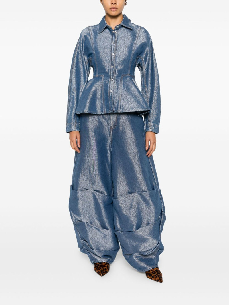 GANNI ruched pocket jeans outlook