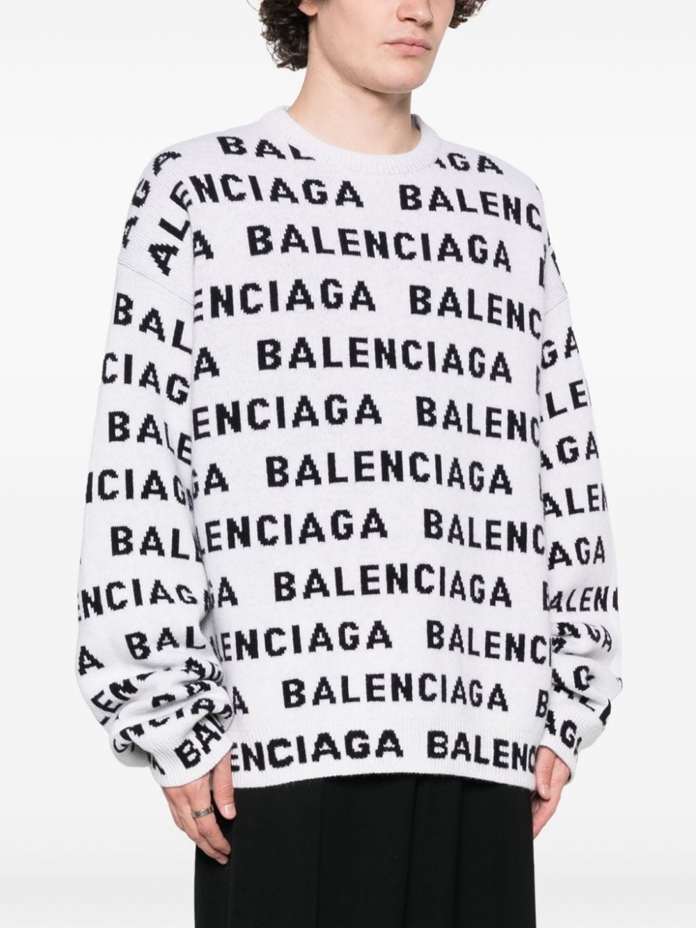 Balenciaga logo jumper sales