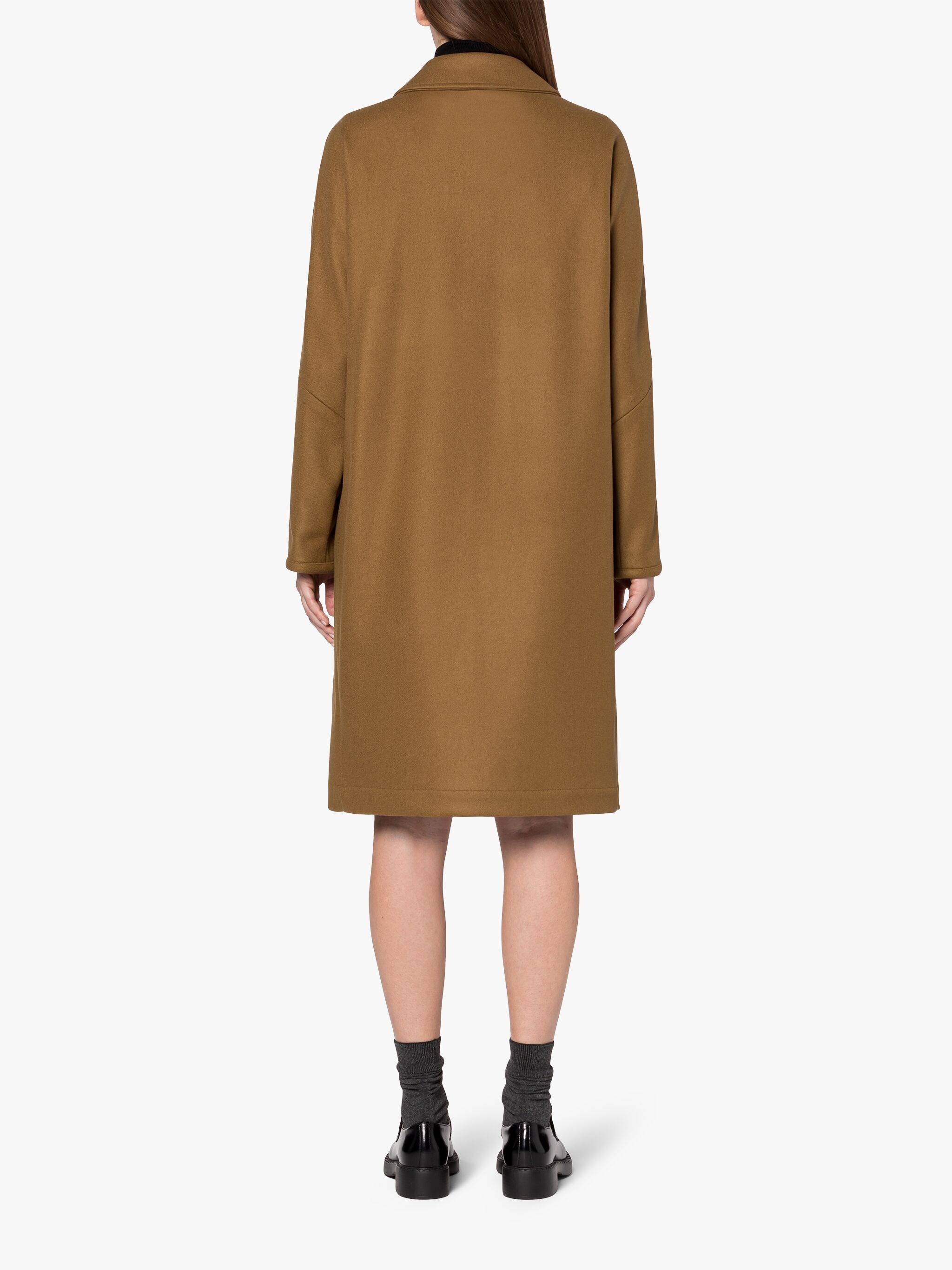 FAIRLIE CAMEL BROWN WOOL COAT - 4