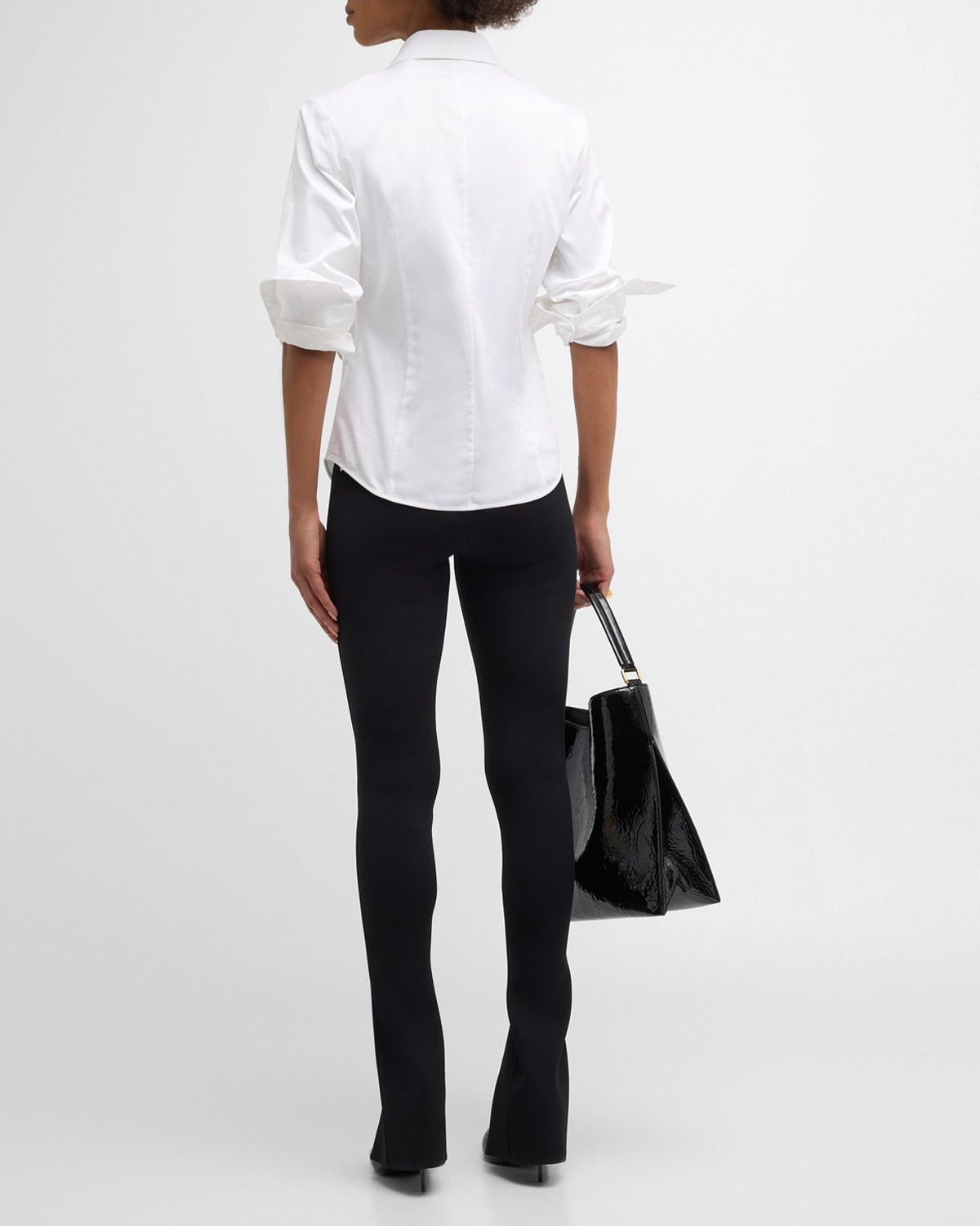 Fitted Button-Front Shirt - 5