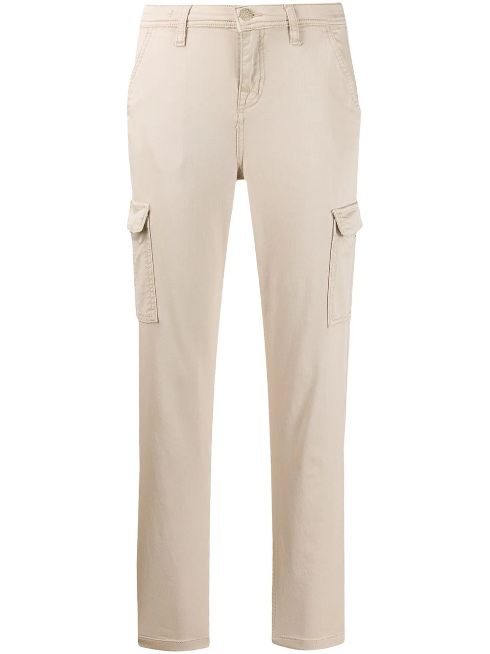 cropped slim-fit trousers - 1