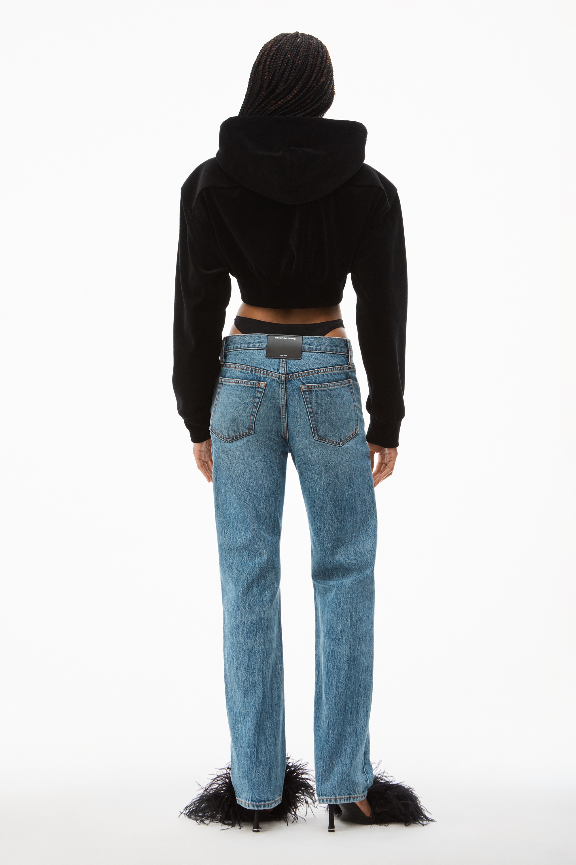 LOW-RISE BIKINI LAYER JEAN IN DENIM - 4
