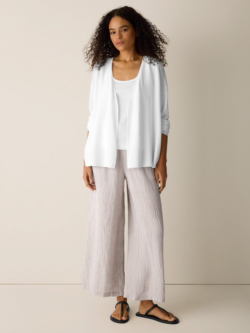 Organic Linen Cotton Wrap Cardigan 3