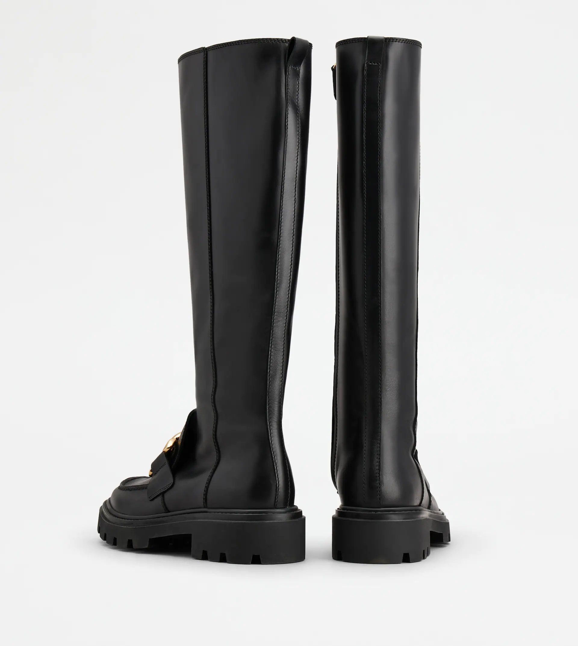 BOOTS IN LEATHER - BLACK - 2