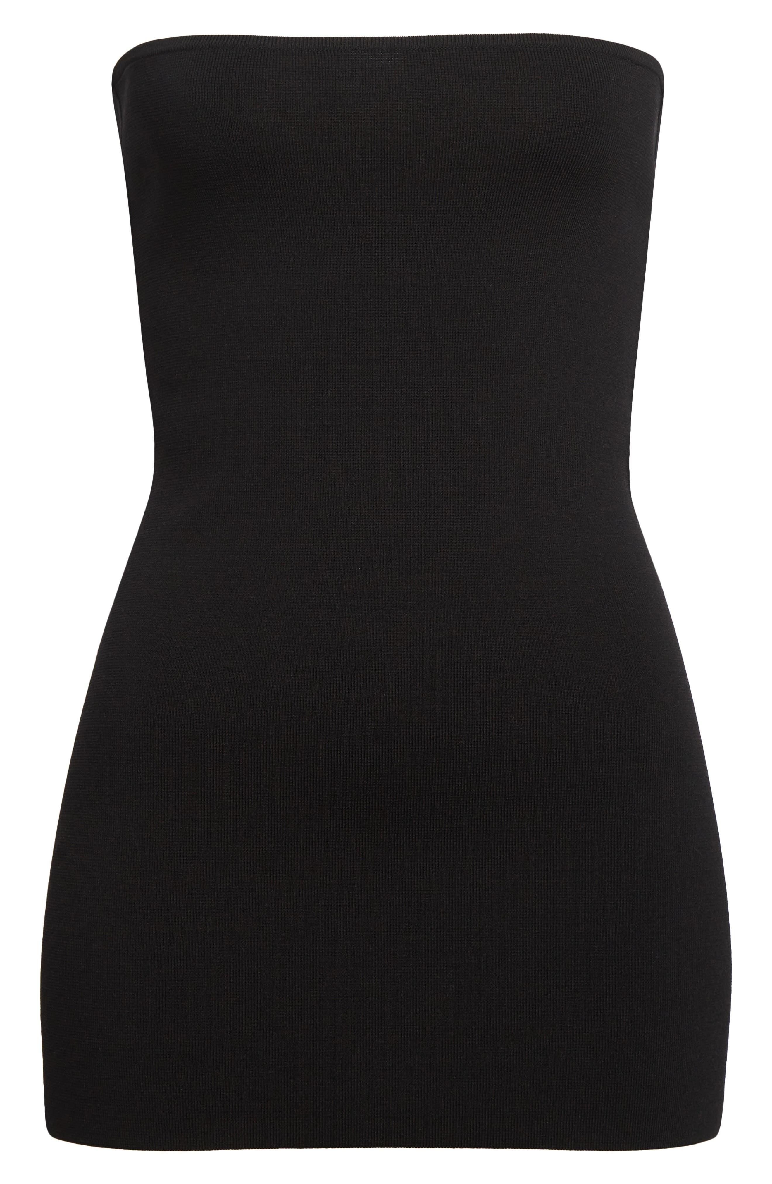 TOTEME Compact Knit Tube Top in Black at Nordstrom - 6