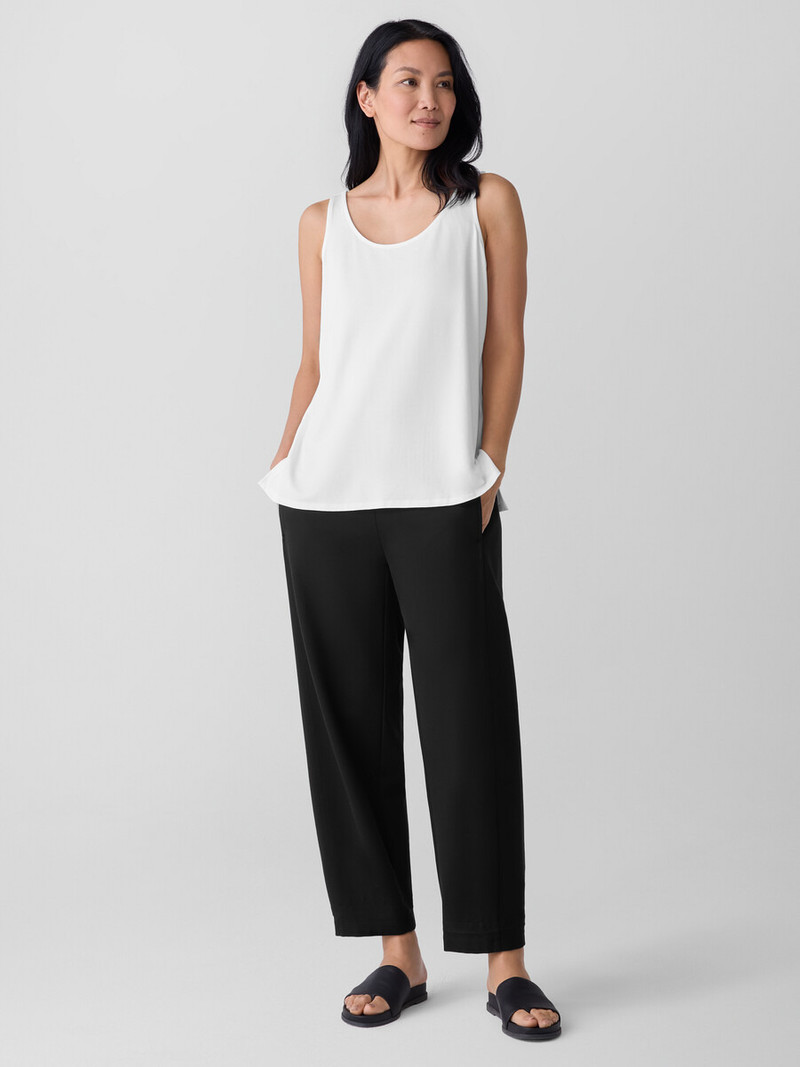 EILEEN FISHER Fine Jersey Scoop Neck Tank outlook