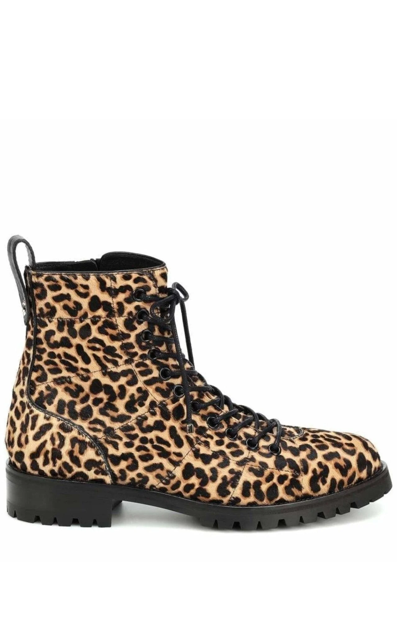 Cruz Flat Calf-Hair Ankle Boots - 1