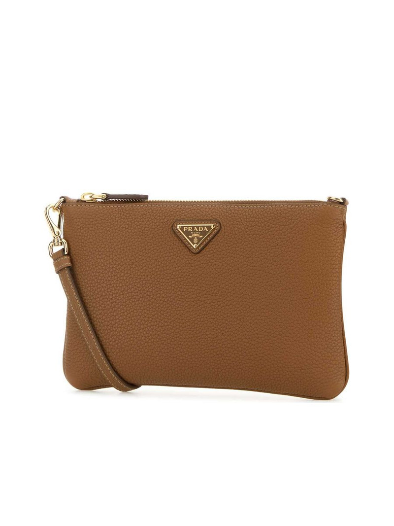 Prada Caramel Leather Crossbody Bag outlook