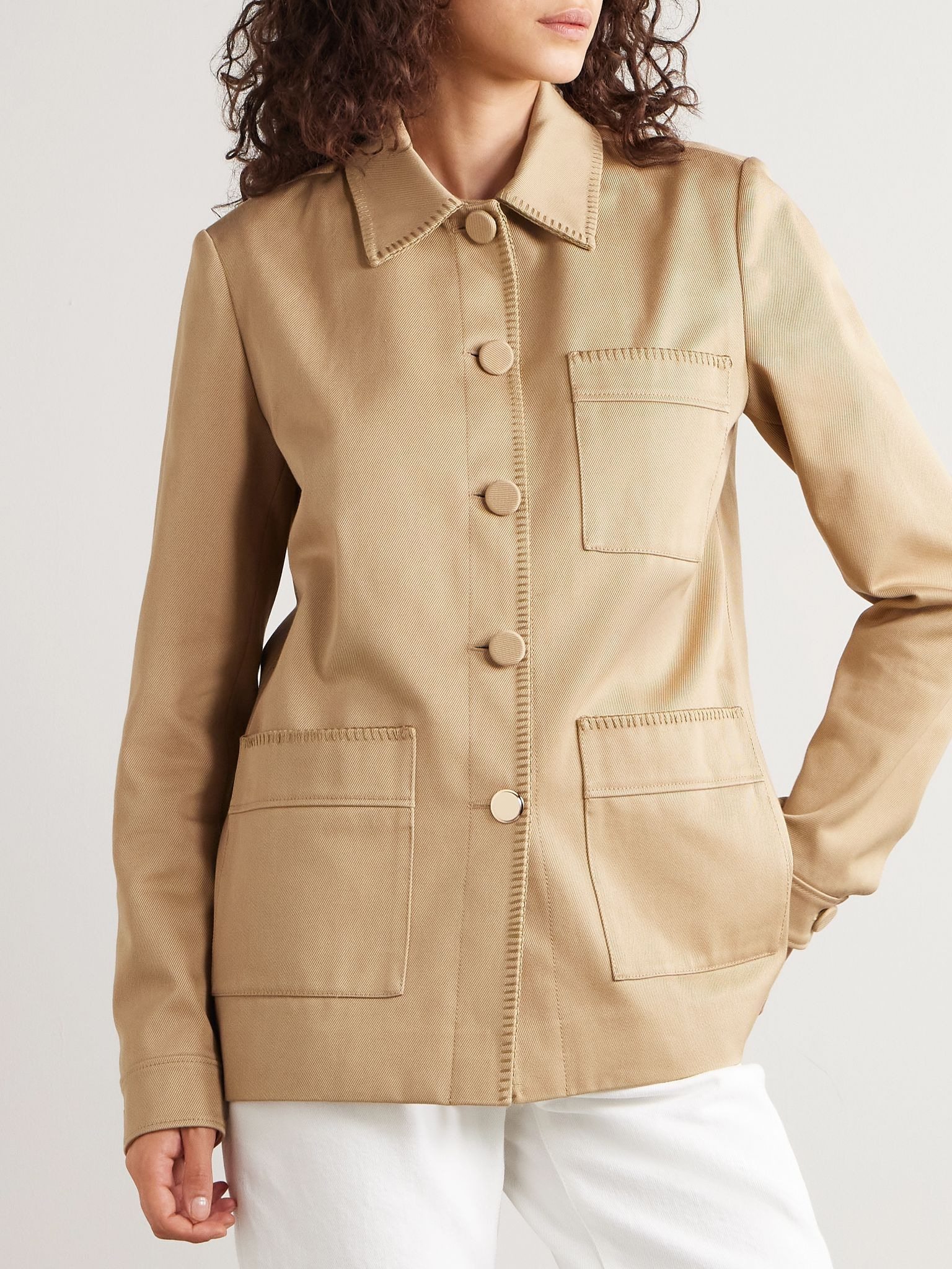 Ulu cotton-twill jacket Camel - 3
