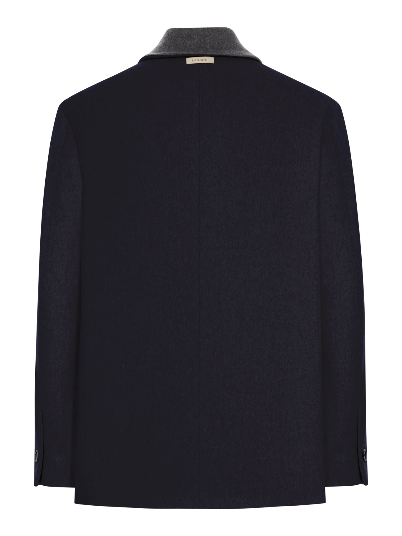 WOOL JACKET WITH CONTRASTING COLLAR - 2