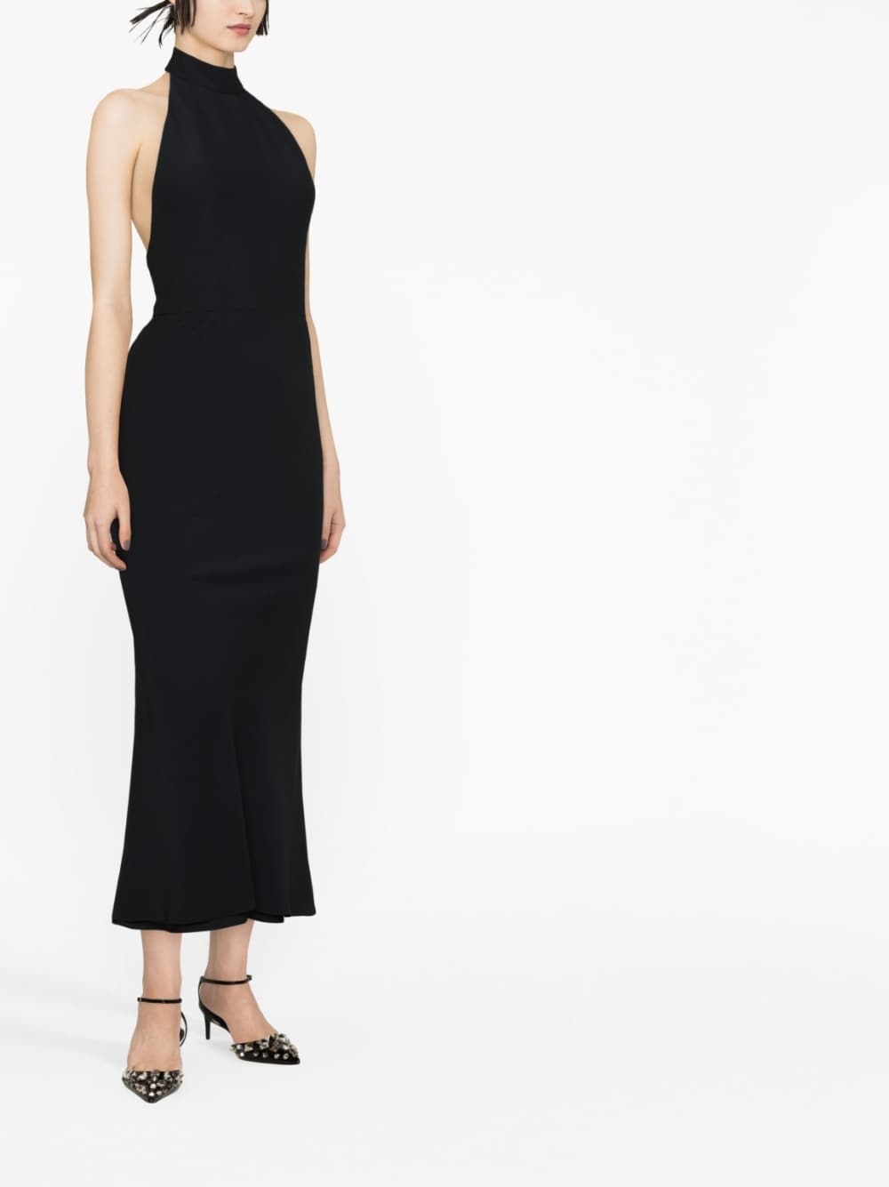 halterneck midi dress - 3