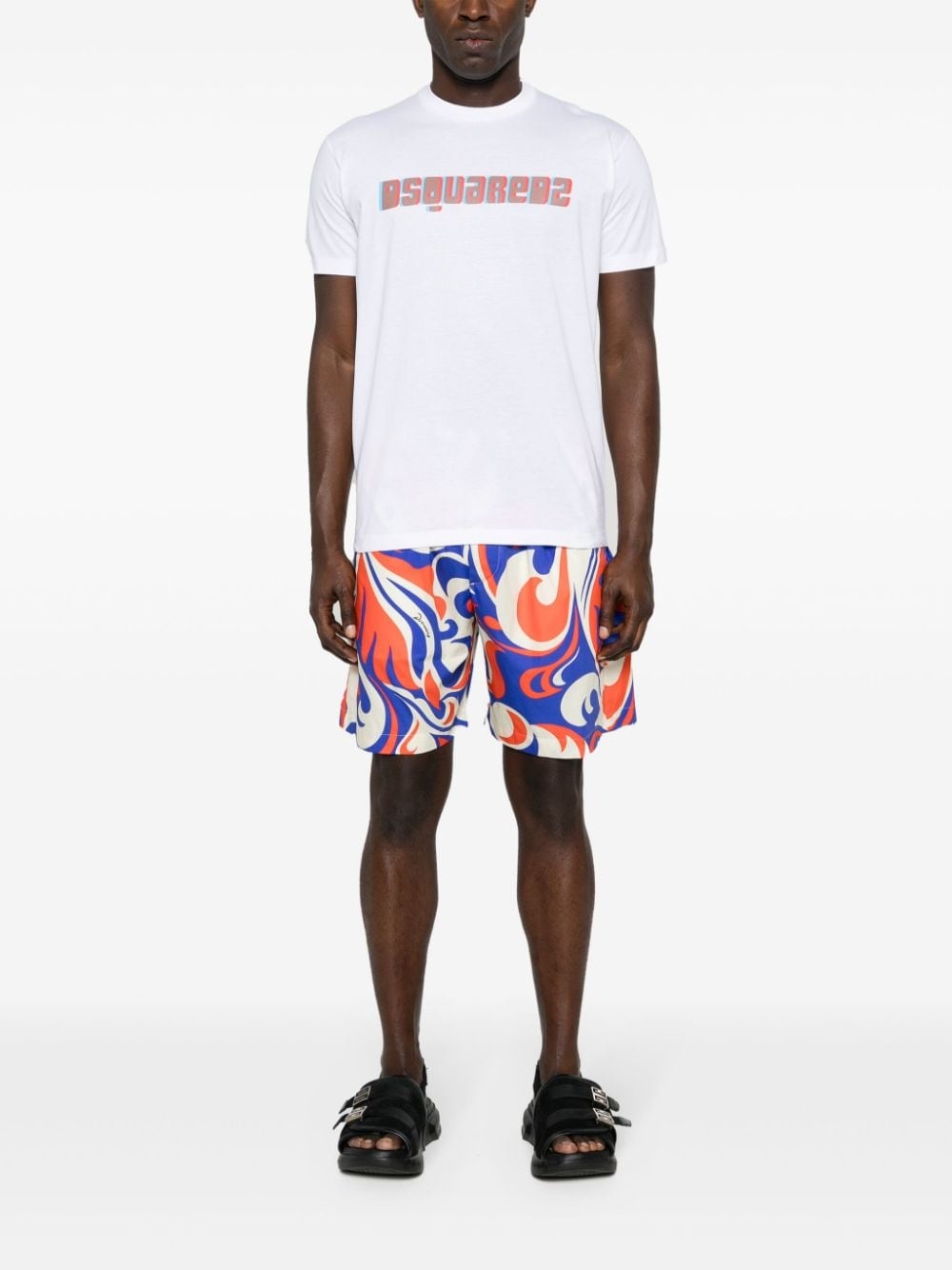 Dsquared2 logo-print cotton shorts