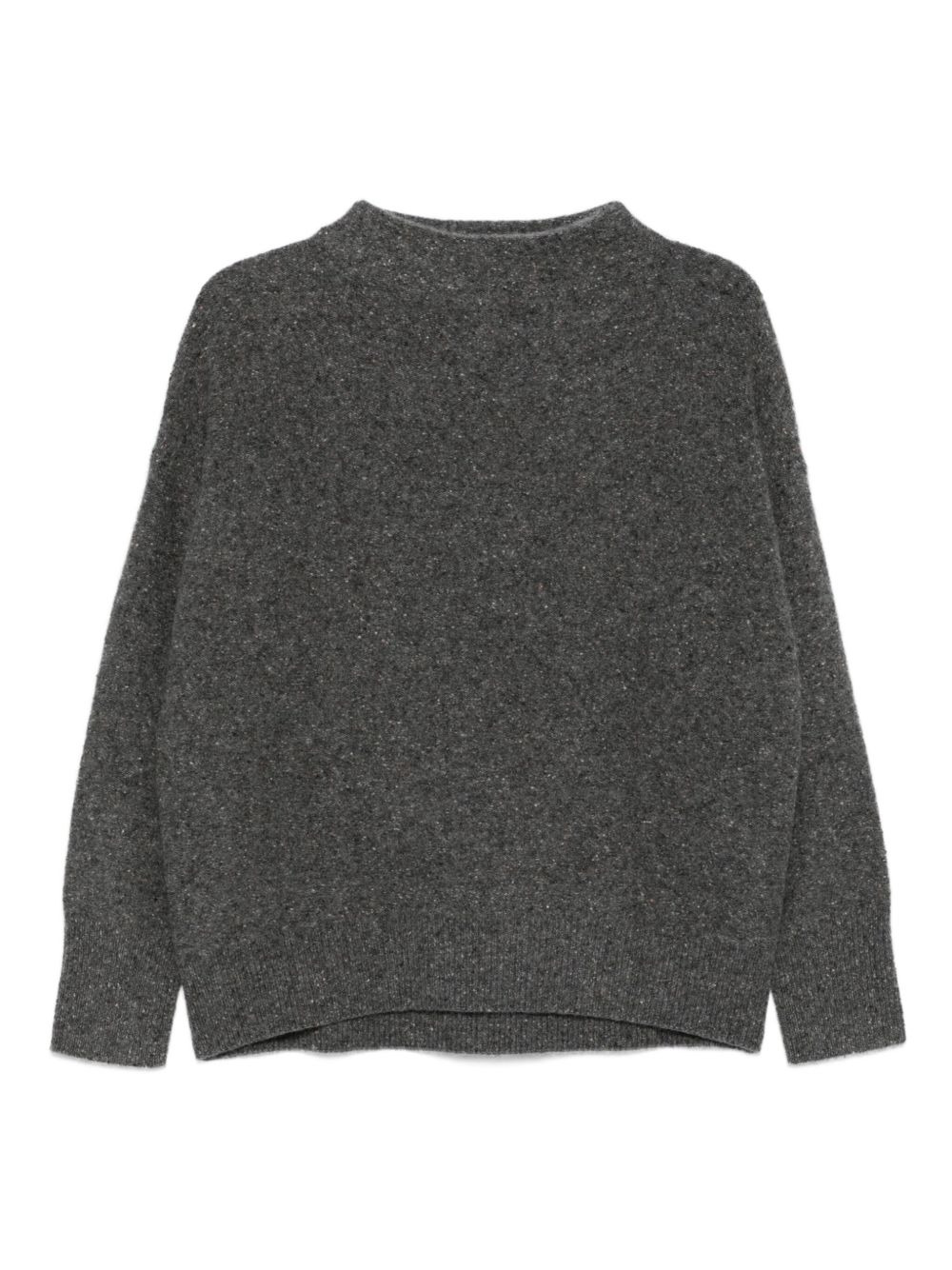 speckled mock-neck sweater - 1