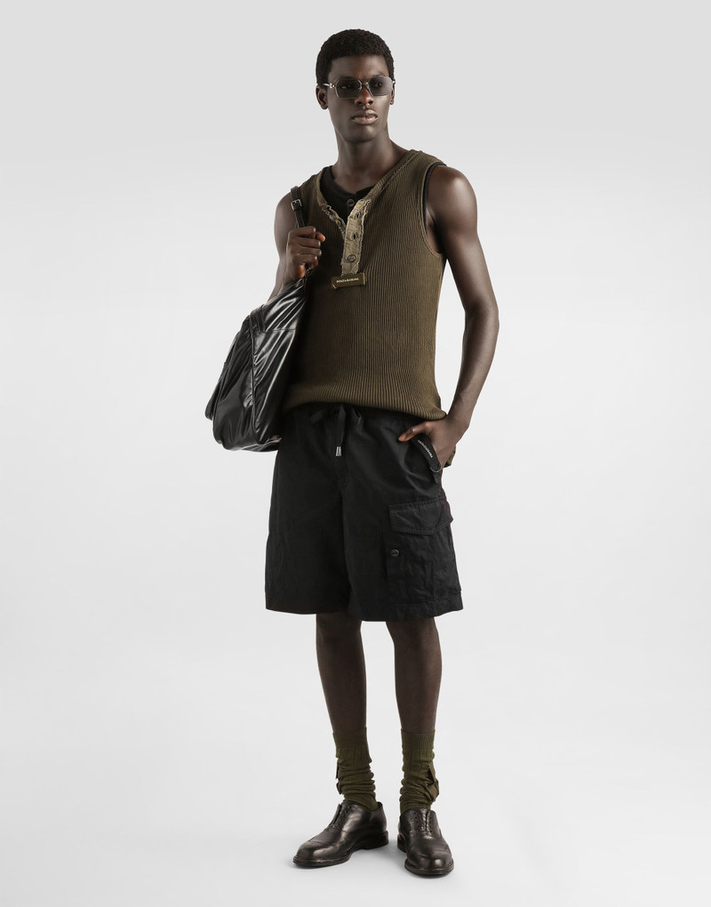 Dolce & Gabbana Ribbed cotton tank top outlook