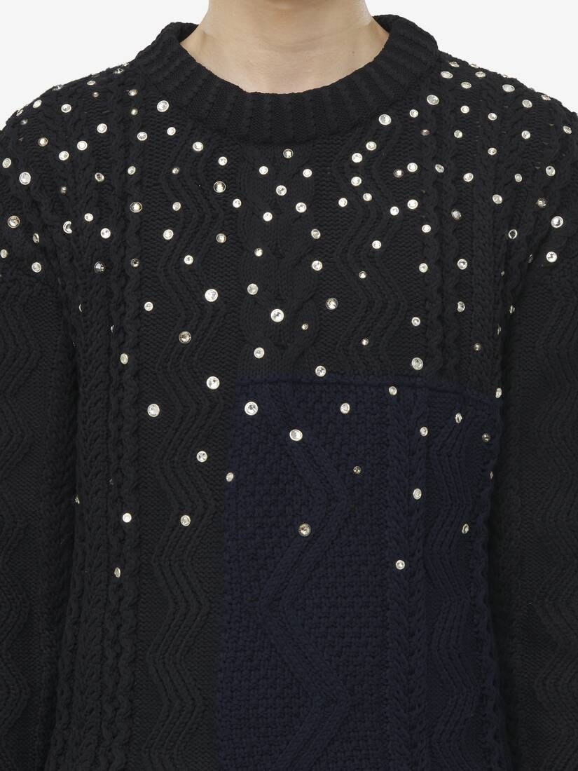 Crystal Aran Knit Sweater - 6