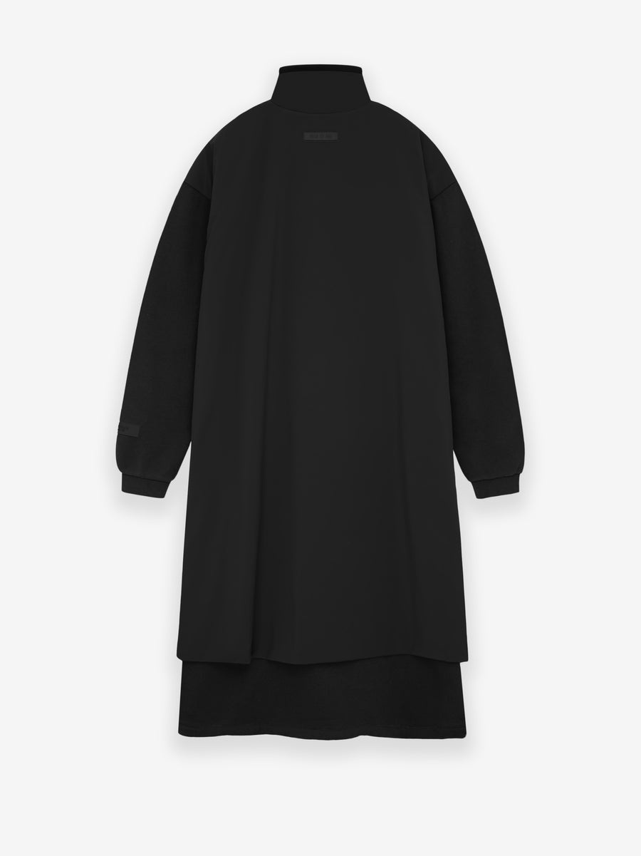 Womens Nylon Fleece Mockneck Sweater Dress - 2
