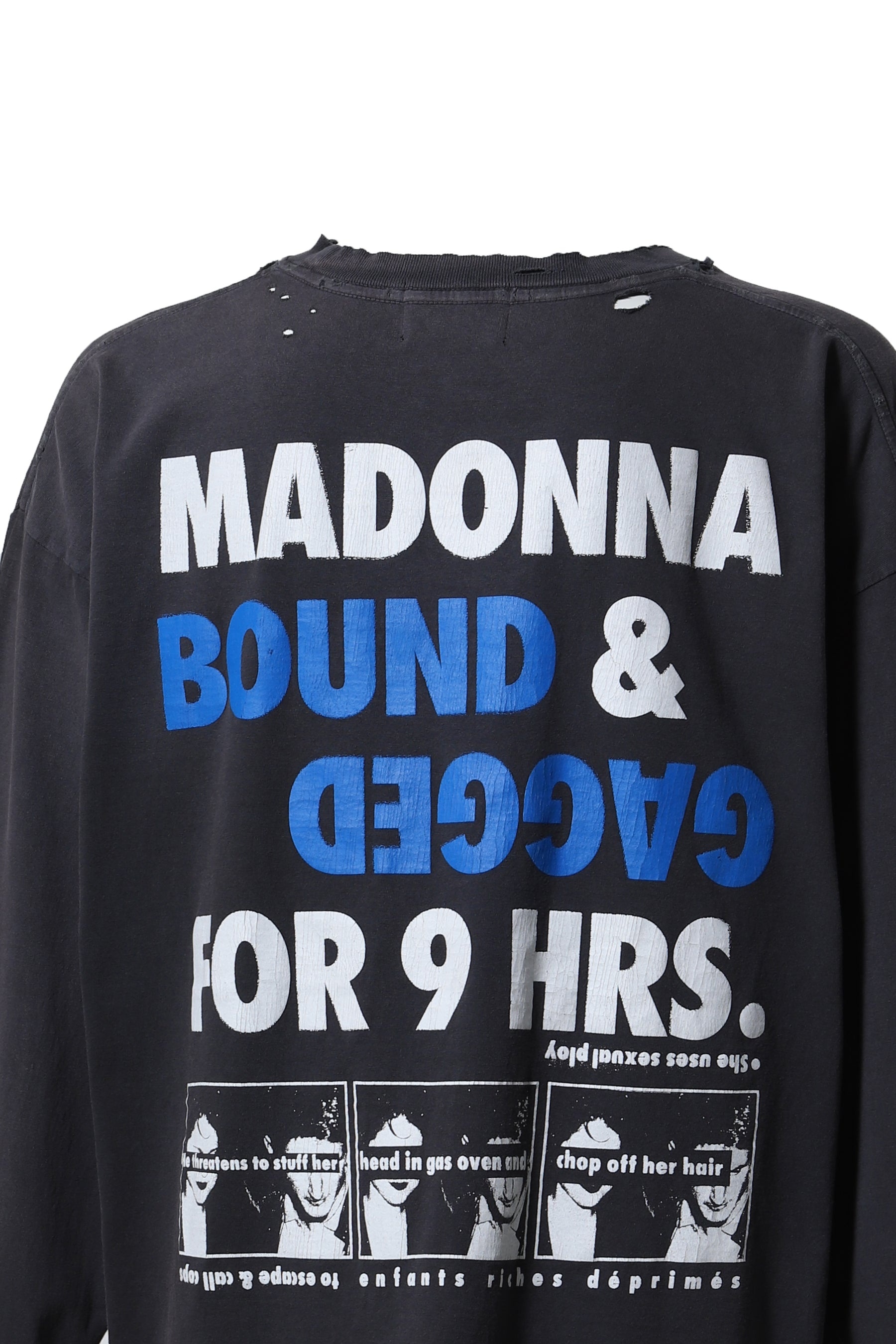 BONDS OF MATRIMONY LS T-SHIRT / FADED BLK - 5