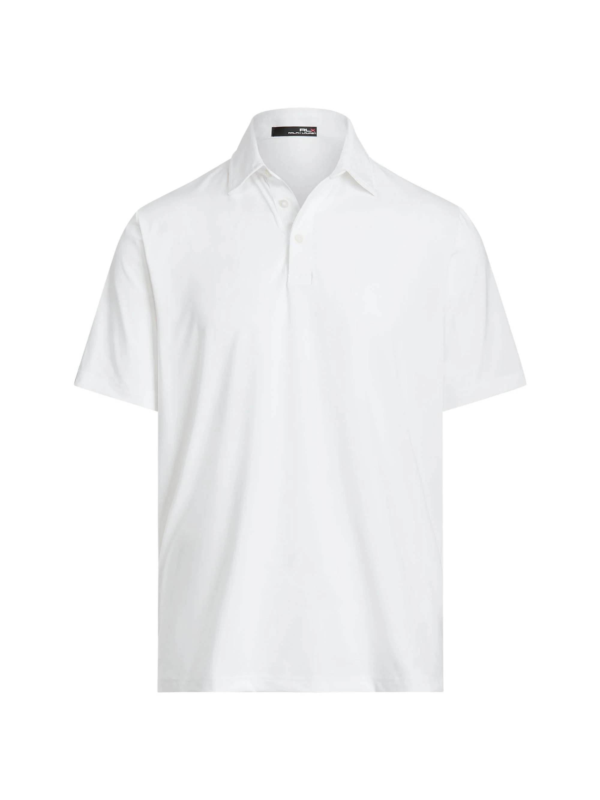 Men's Woven Polo Shirt - White - 1