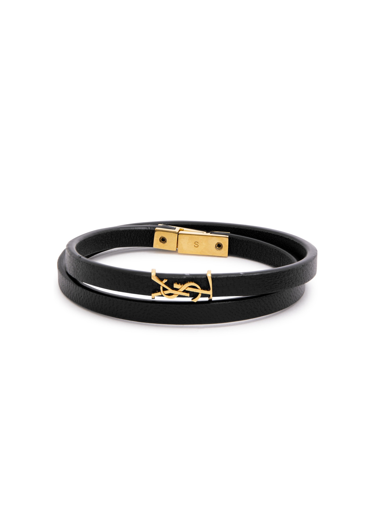 Cassandre leather wrap bracelet - 1