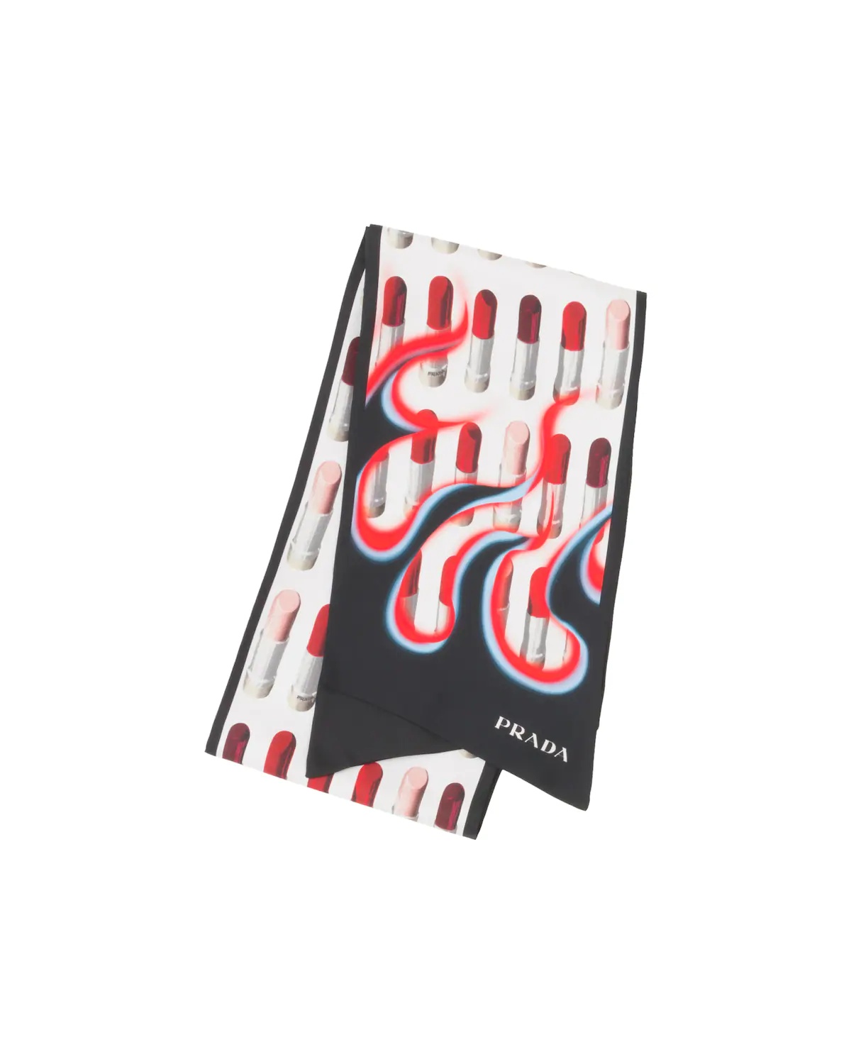 Double Match Lipstick printed silk scarf - 1