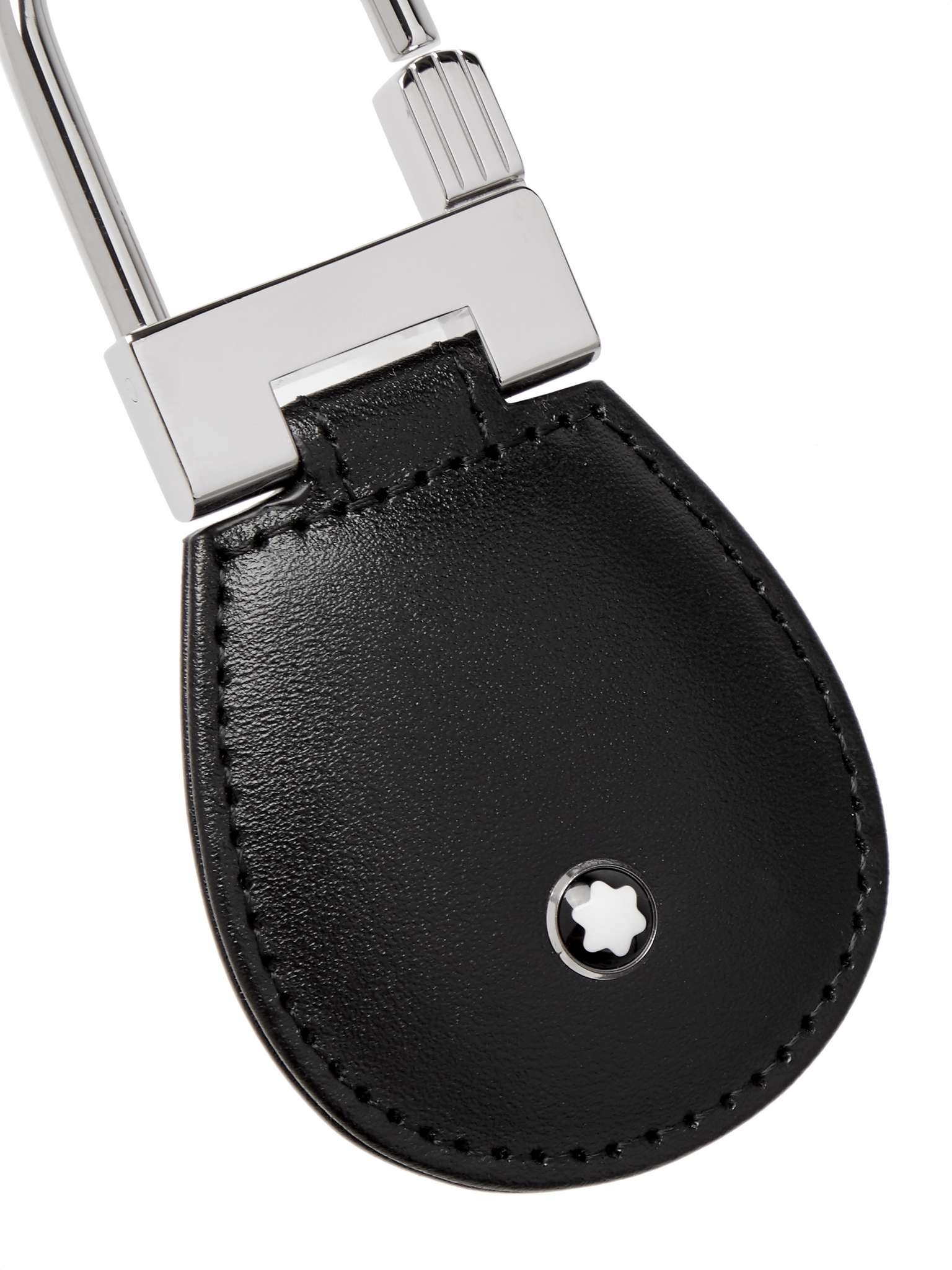 Meisterstück Leather and Palladium-Plated Key Fob - 2