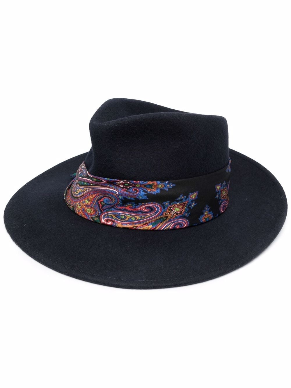 paisley-band fedora - 1