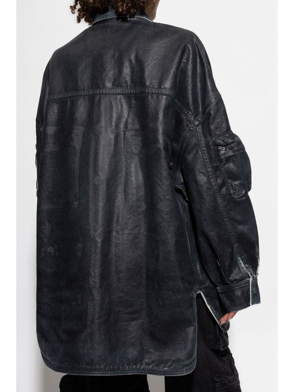 multi-pocket denim jacket - 4