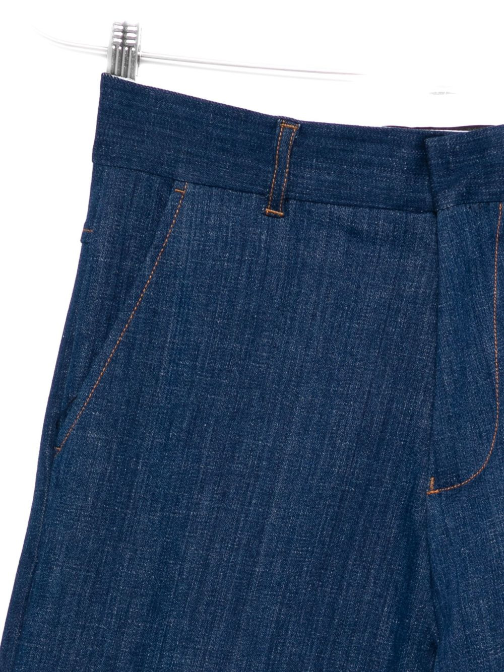 contrast-stitching jeans - 3