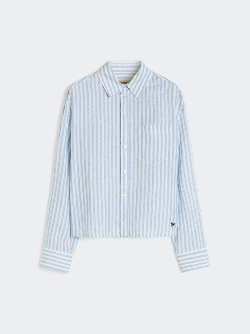 ALBATRO Linen canvas boxy shirt - LIGHT BLUE 1