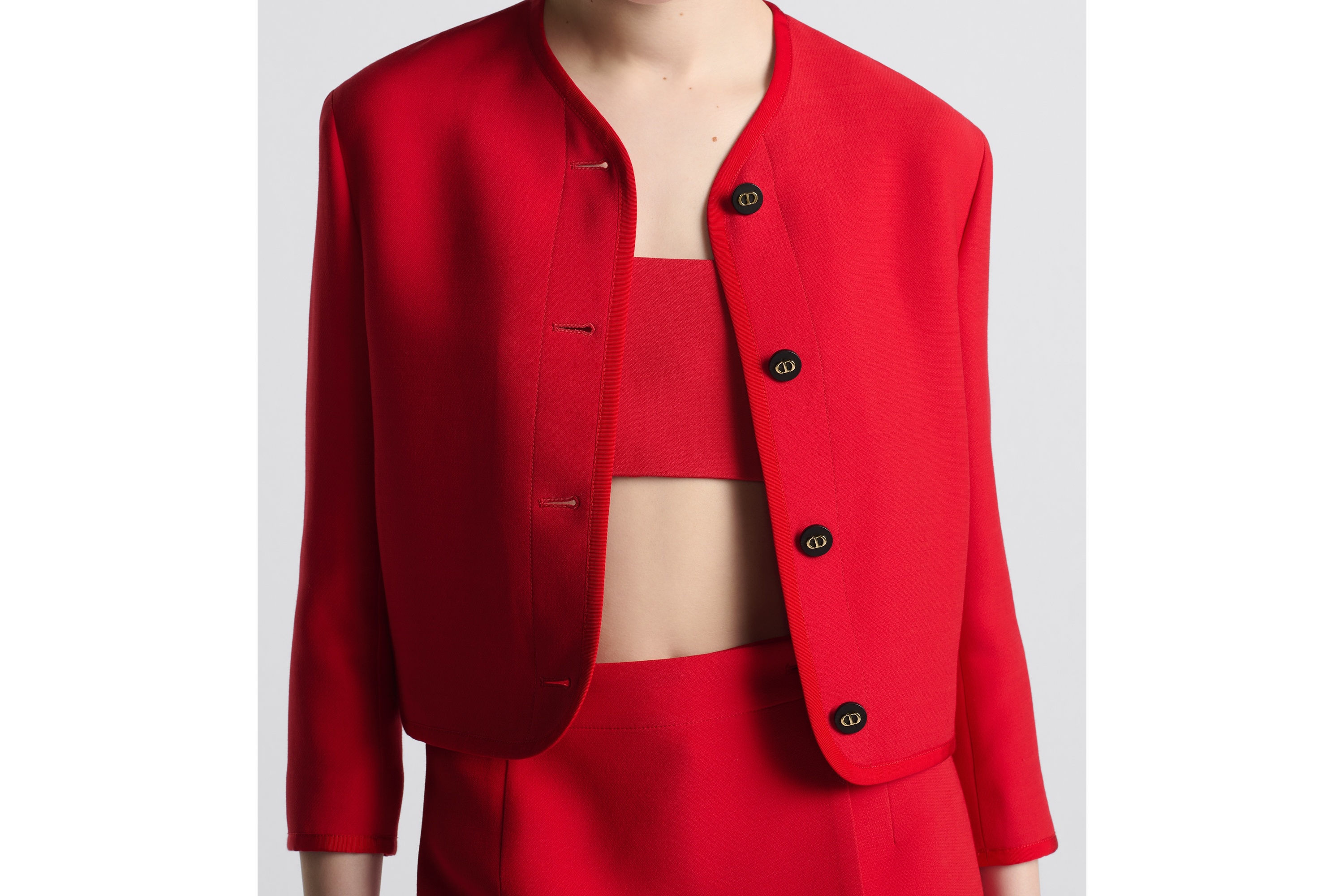 Dioramour Cropped Jacket - 4
