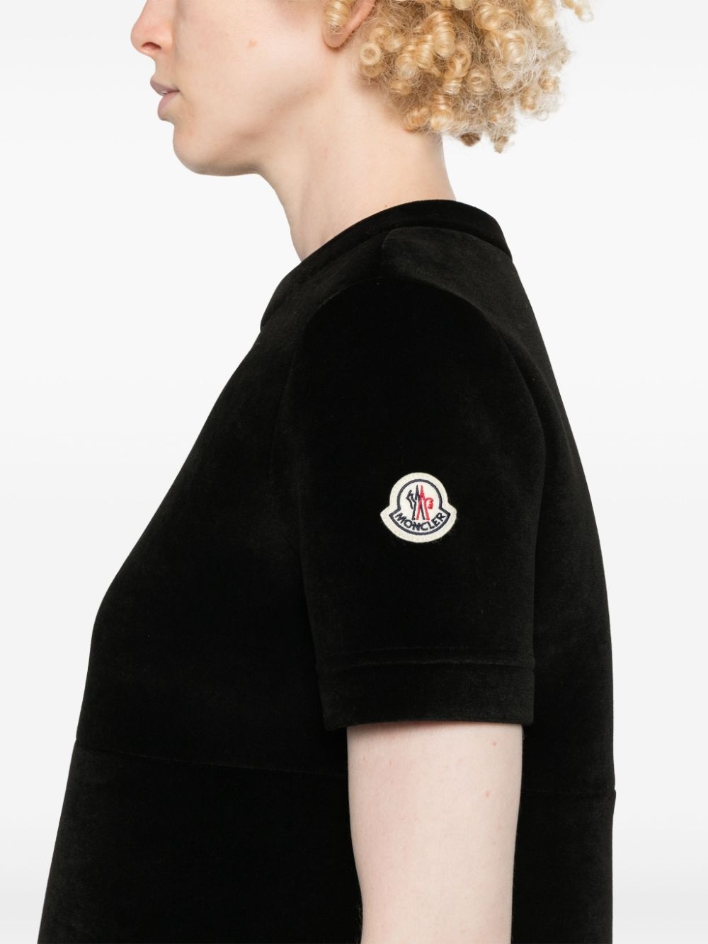 logo-patch mini dress - 5