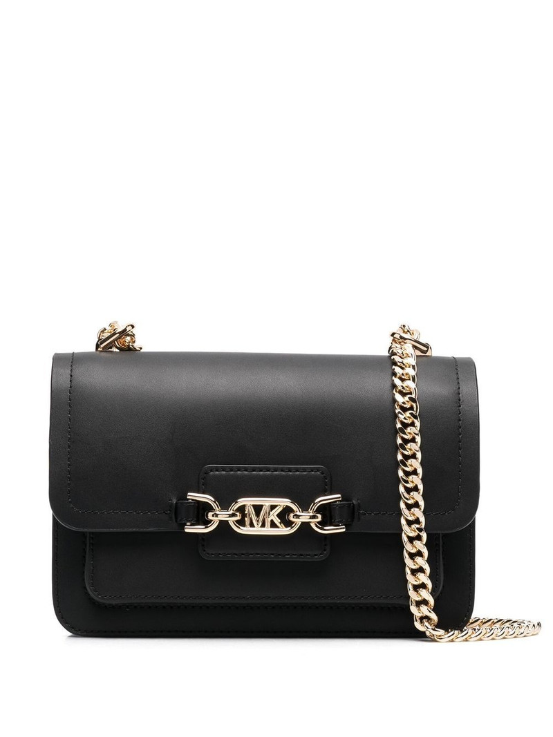Heather logo-plaque shoulder bag 1