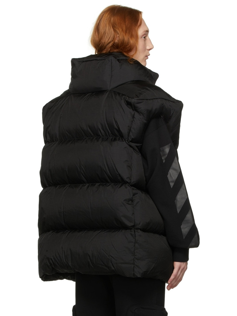 down-feather 로고 인쇄 gilet 3