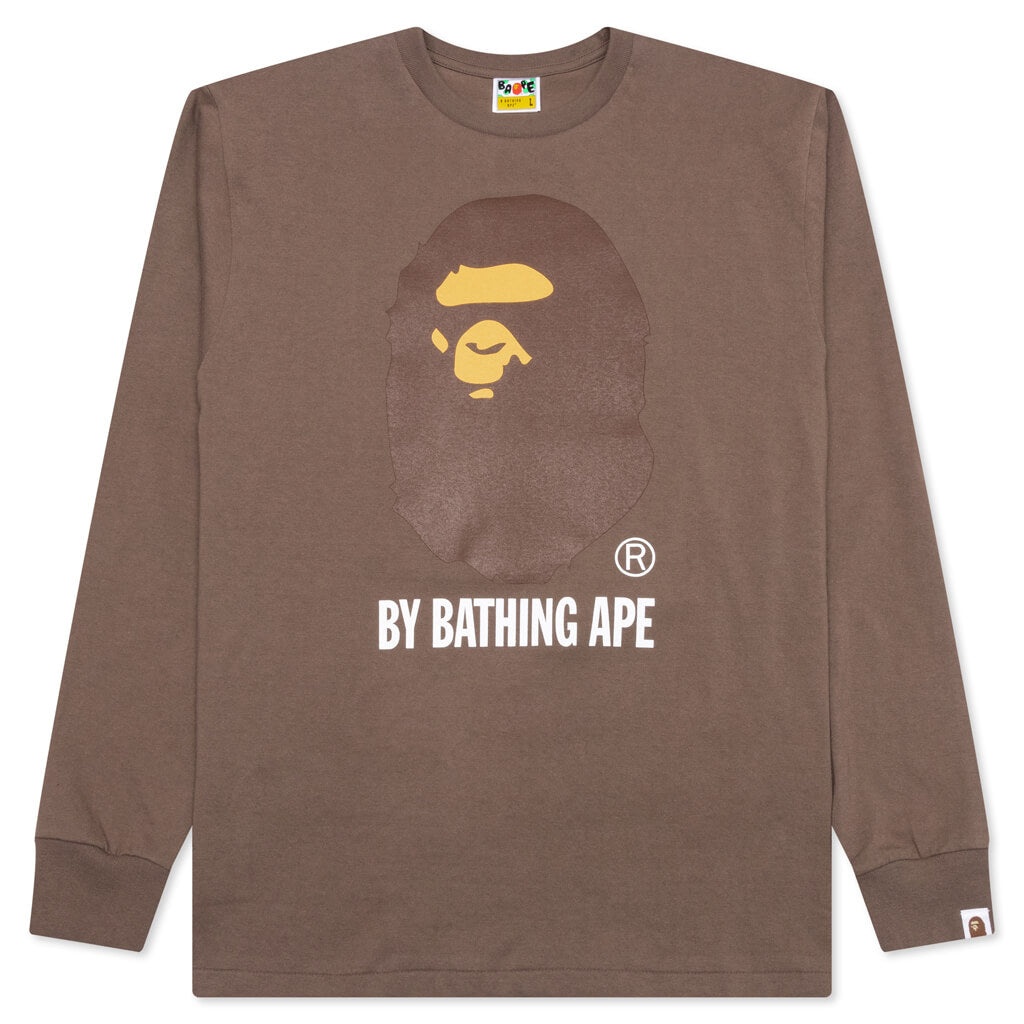 BY BATHING APE L/S TEE - BROWN - 1