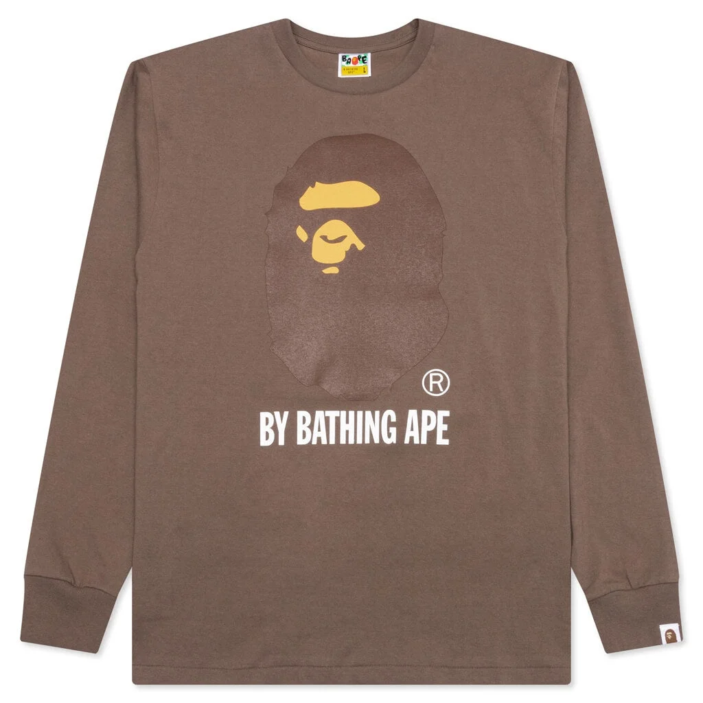 BY BATHING APE L/S TEE - BROWN - 1