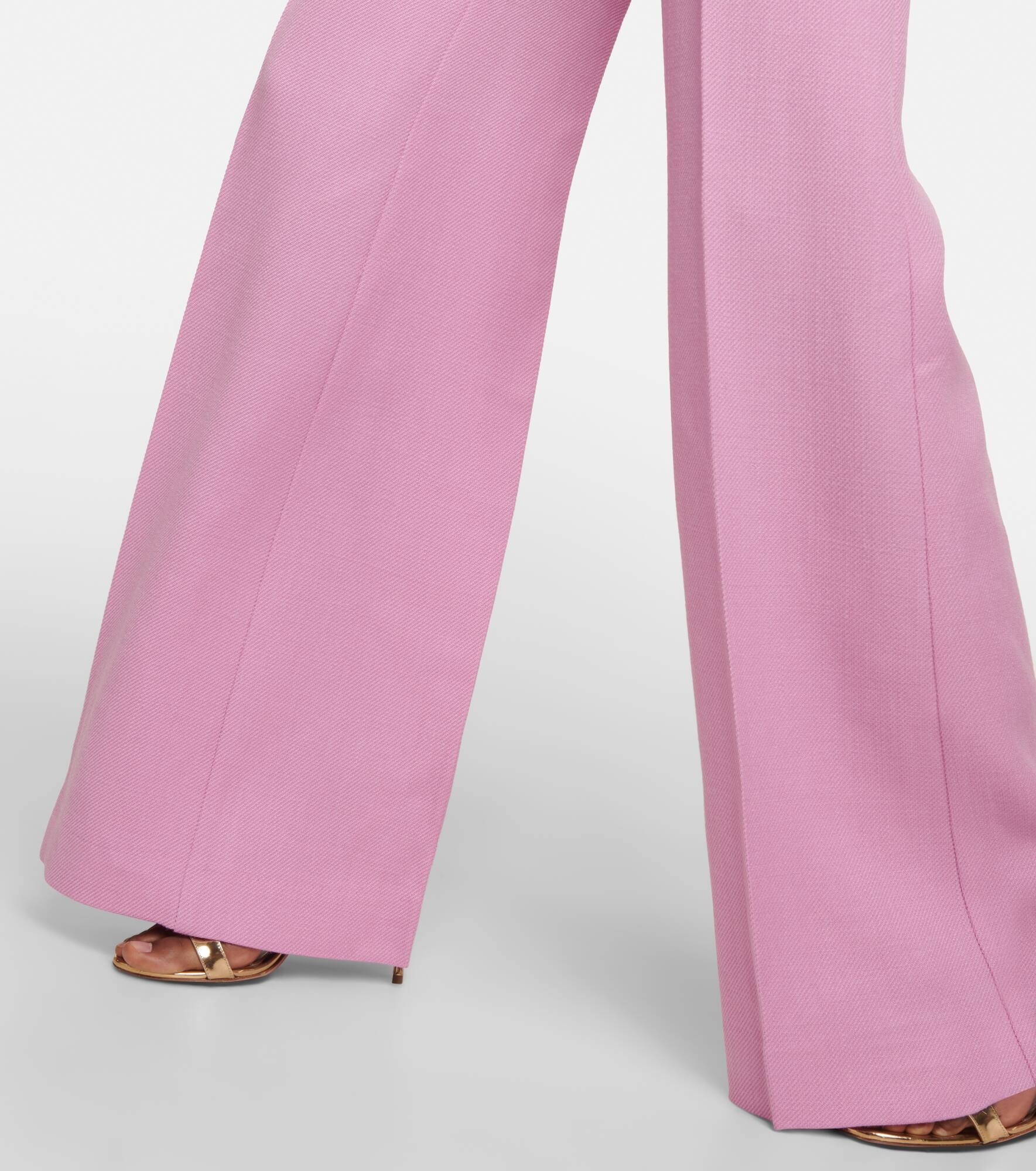 Wide-leg wool-blend pants - 5