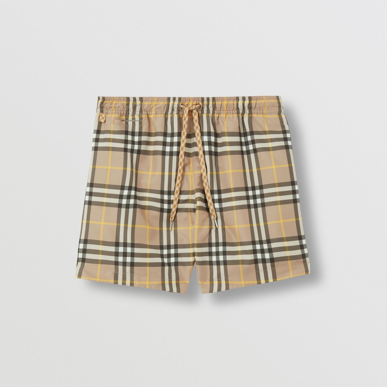 Check Print Drawcord Swim Shorts - 1