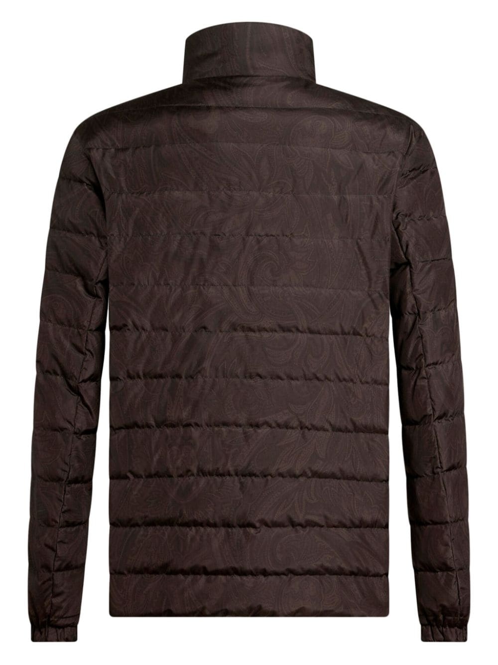 paisley-print quilted puffer jacket - 6