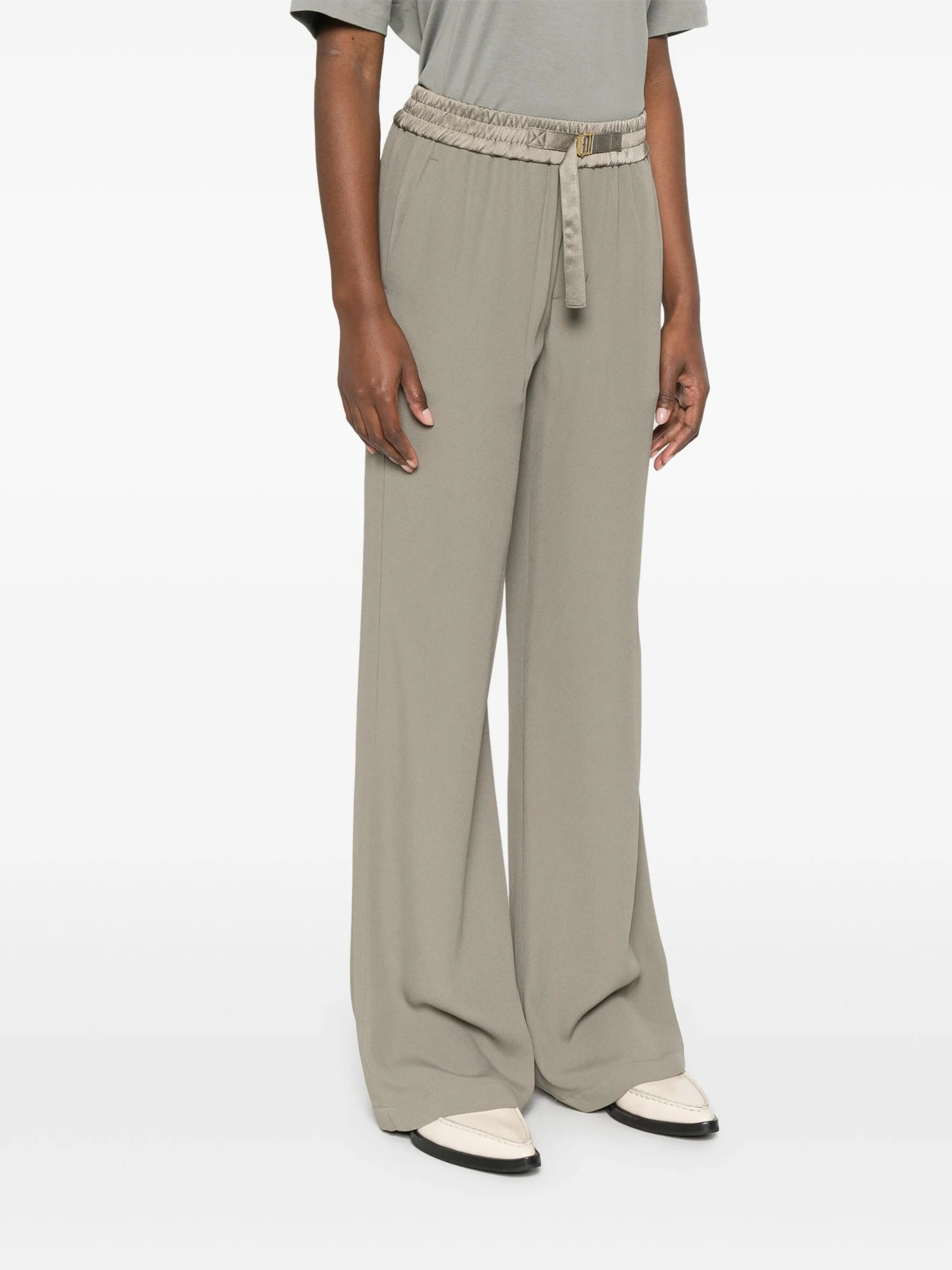 Drawstring Palazzo Pants - 4