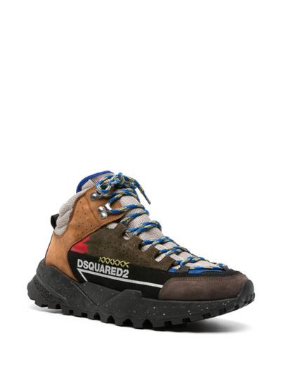 DSQUARED2 panelled hiking boots outlook