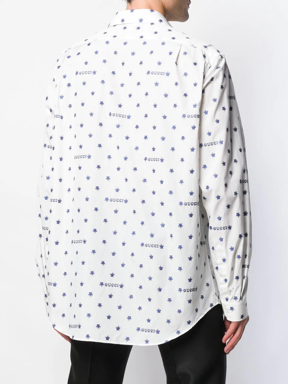 logo star print shirt - 4