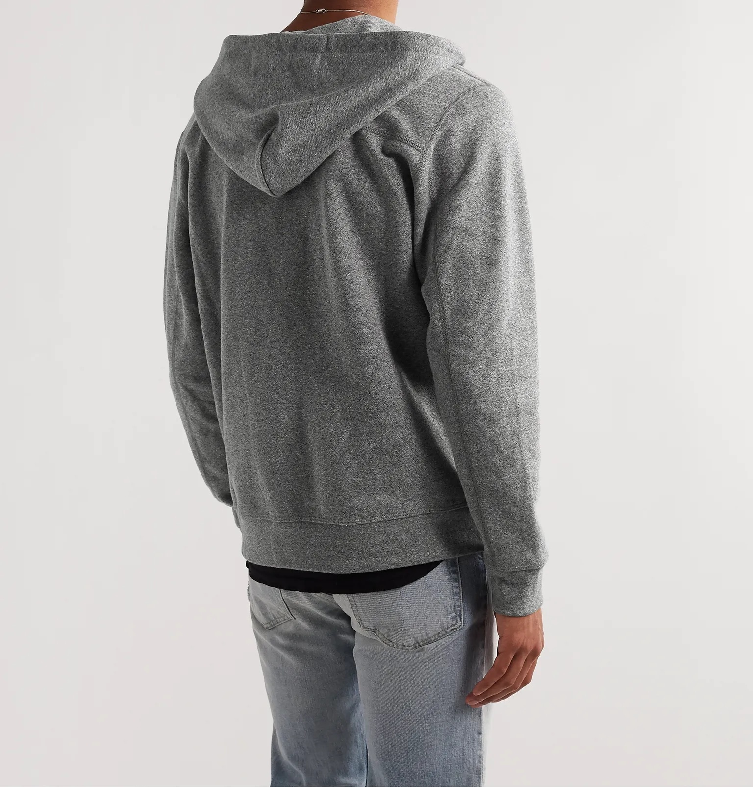 Loopback Cotton-Blend Jersey Zip-Up Hoodie - 4