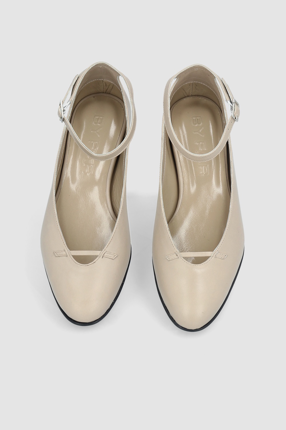 MARGOT DRYLAND CREASED CALF LEATHER FLAT - 3
